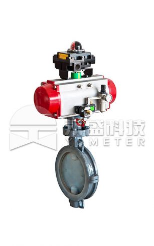 Foil/rubber lined butterfly valve
